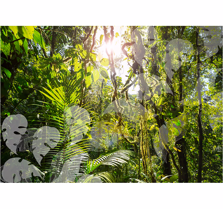 Fototapete Natur üppiges grün rückzugsort - TenStickers