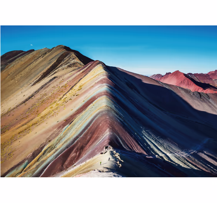 Fototapete berge leuchtende bergkette - TenStickers