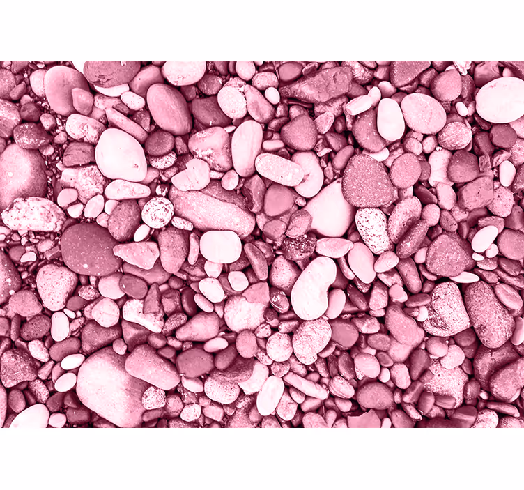 Fototapete Badezimmer rosa kieselsteinanordnung - TenStickers