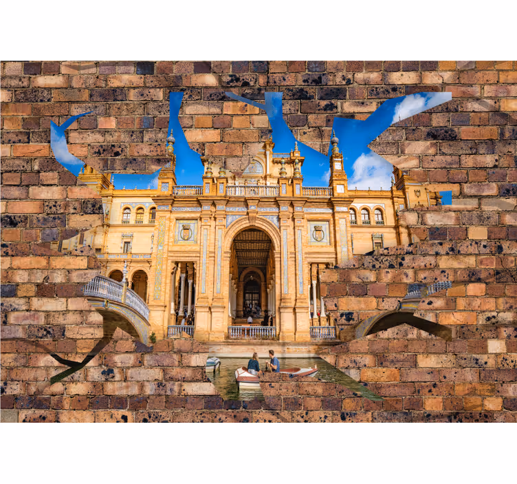 Fototapete städte sevilas architektonisches glanzstück - TenStickers