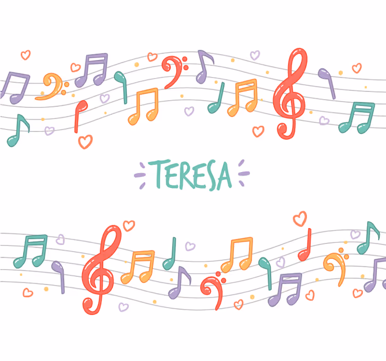 Fototapete musik melodie der noten - TenStickers