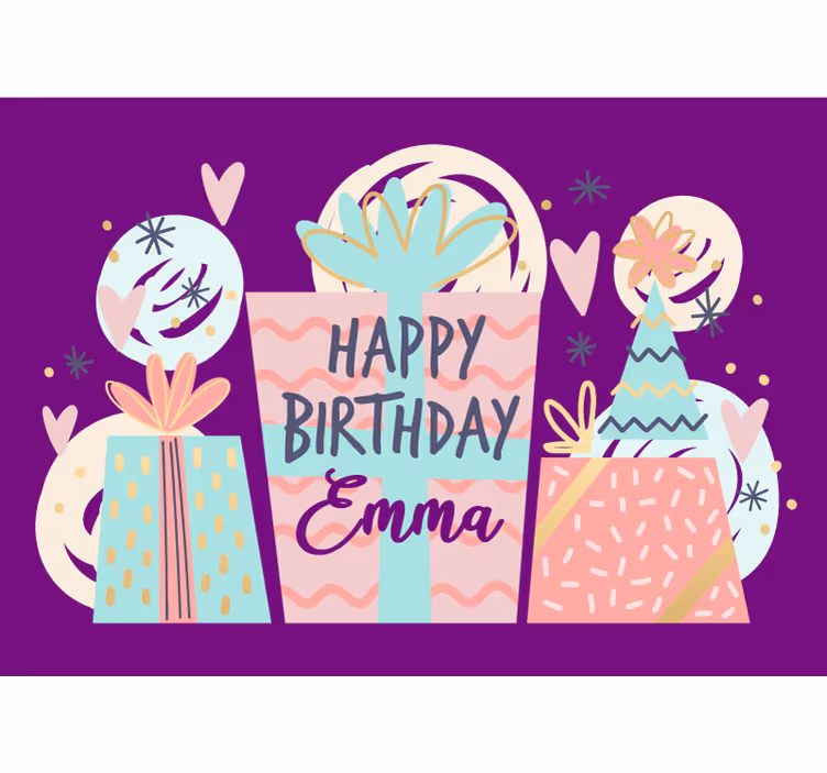 Fototapete sprüche geburtstagsgeschenke feier - TenStickers