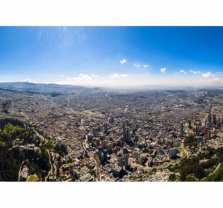 Fototapete Städte stadtbild von bogotá - TenStickers