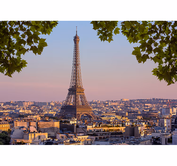 Fototapete Paris blick auf den eiffelturm - TenStickers