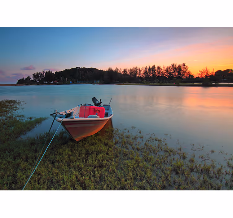 Fototapete Landschaften ruhige wasserlandschaft - TenStickers