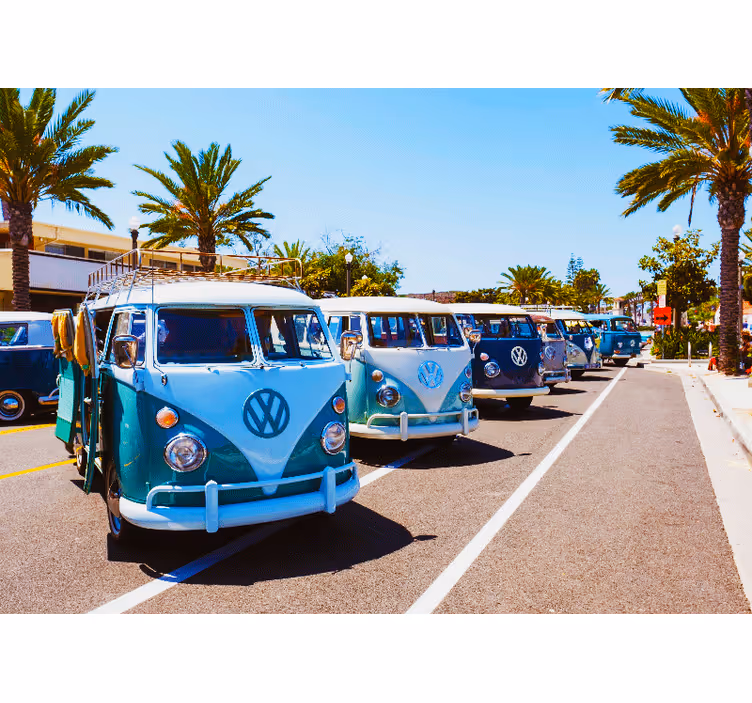 Fototapete fahrzeuge classic volkswagen busse - TenStickers