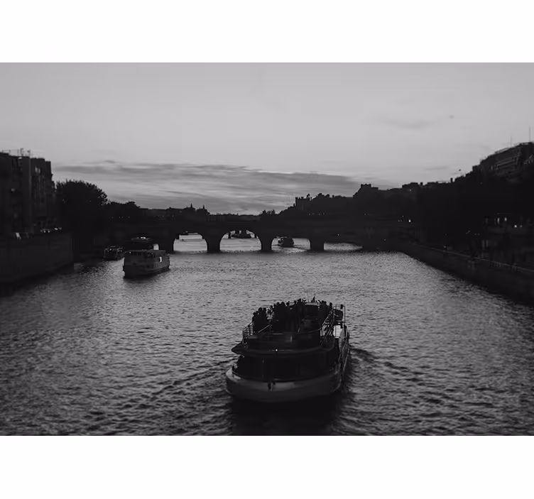 Fototapete Städte blick auf den pariser fluss - TenStickers