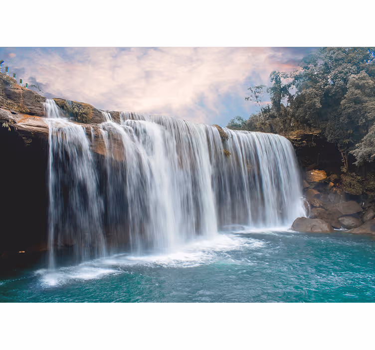 Fototapete wasserfall majestätische wasserfallkaskade - TenStickers