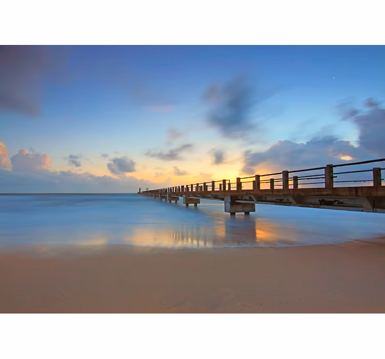 Fototapete landschaften ruhiger ozean pier - TenStickers