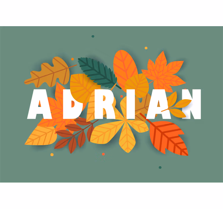 Fototapete Blumen herbstblattarrangement - TenStickers