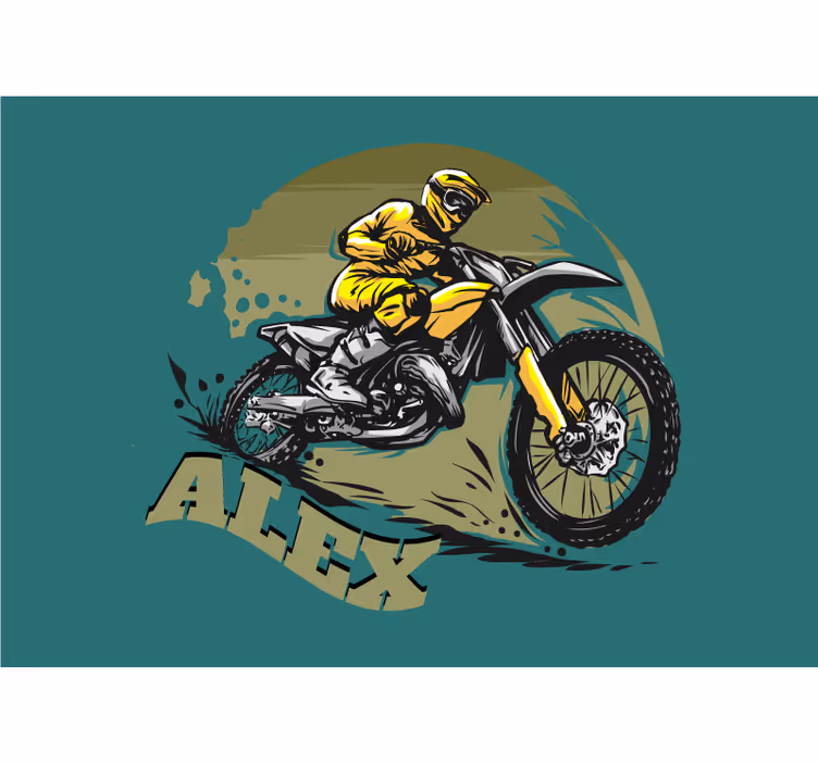 Fototapete fahrzeuge motocross fahrer action - TenStickers
