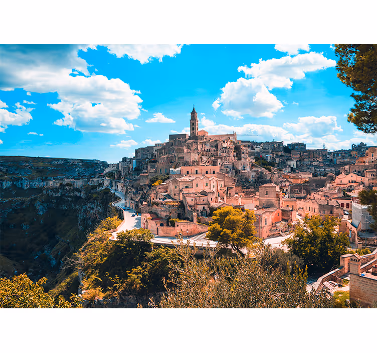 Fototapete Städte historische matera-landschaft - TenStickers