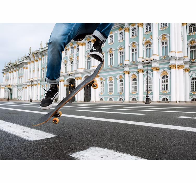 Fototapete Städte und Länder skateboarder in bewegung - TenStickers