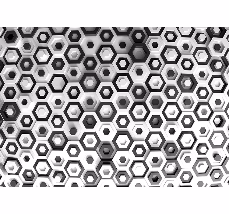 Fototapete Textur sechseckige mustervariation - TenStickers