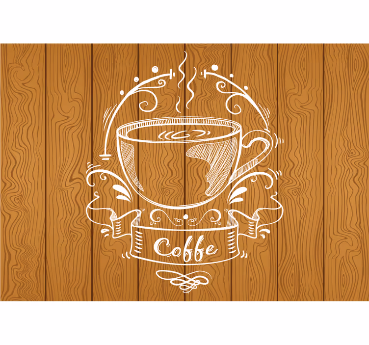 Fototapete sprüche im kaffeetassen design - TenStickers
