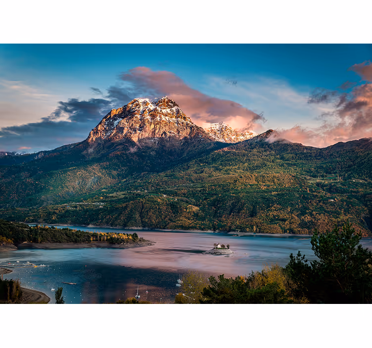 Fototapete landschaften große alpenlandschaft - TenStickers