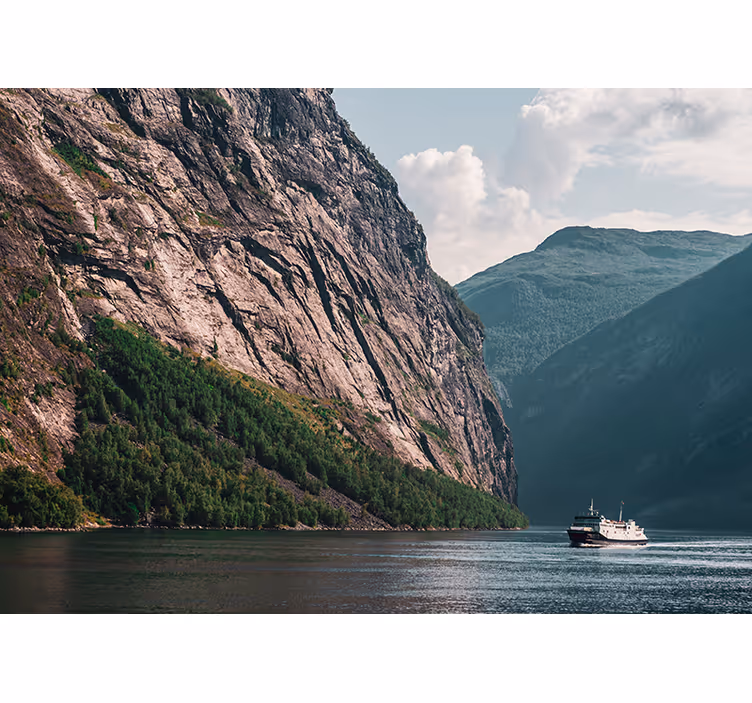 Fototapete landschaften majestätische fjordlandschaft - TenStickers