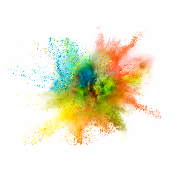 Fototapete abstrakt bunter spritzeneffekt - TenStickers