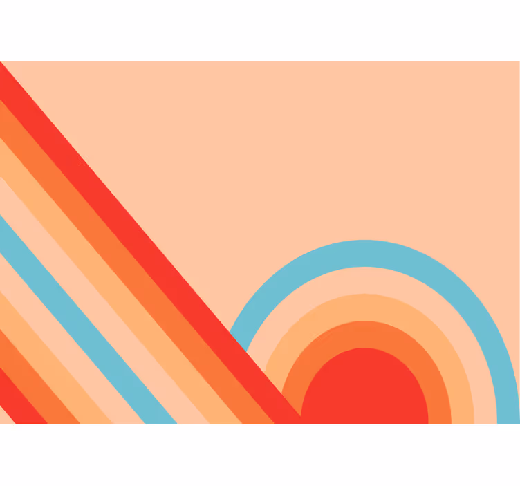 Fototapete textur retro geometrische muster - TenStickers