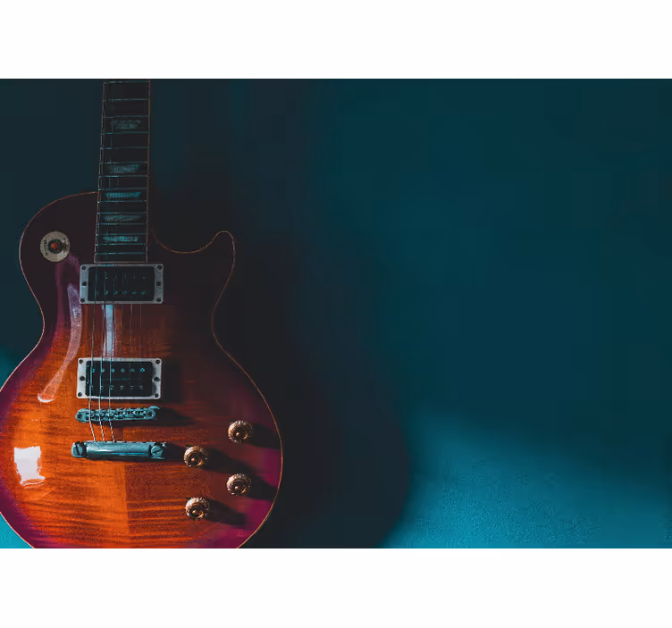 Fototapete musik e-gitarre detail - TenStickers