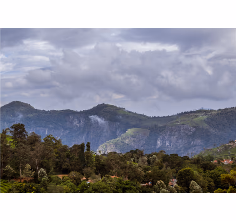 Fototapete landschaften ruhiger bergblick - TenStickers
