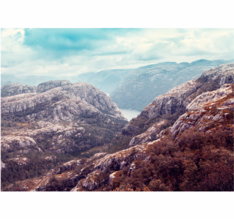 Fototapete landschaften berglandschaft panorama - TenStickers