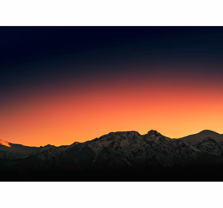 Fototapete berge majestätischer bergdämmerung - TenStickers
