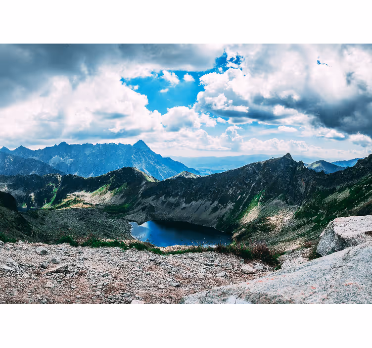 Fototapete landschaften grand mountain lake - TenStickers