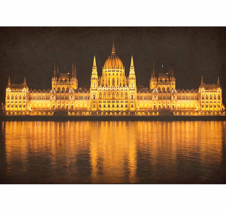 Fototapete städte und länder budapest nachtansicht - TenStickers