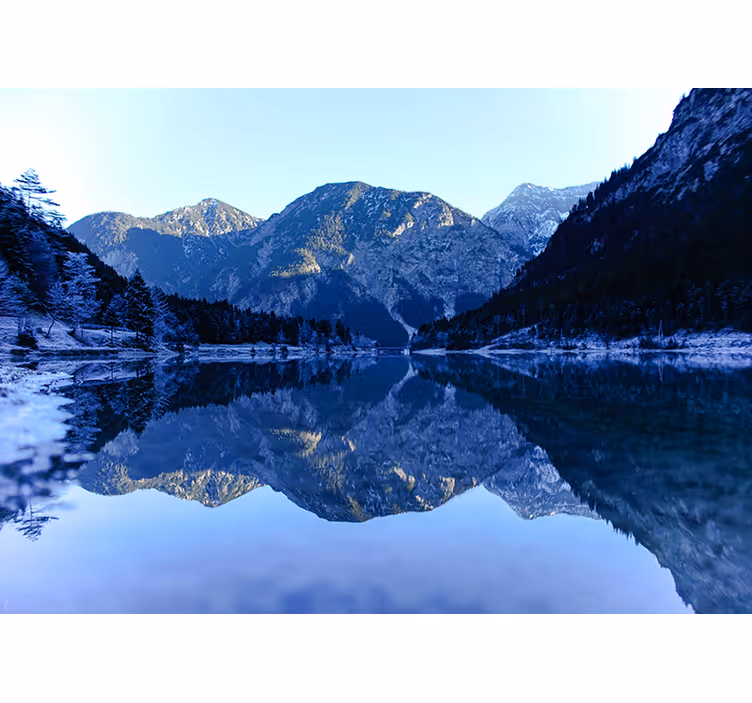 Fototapete landschaften bergspiegelung - TenStickers