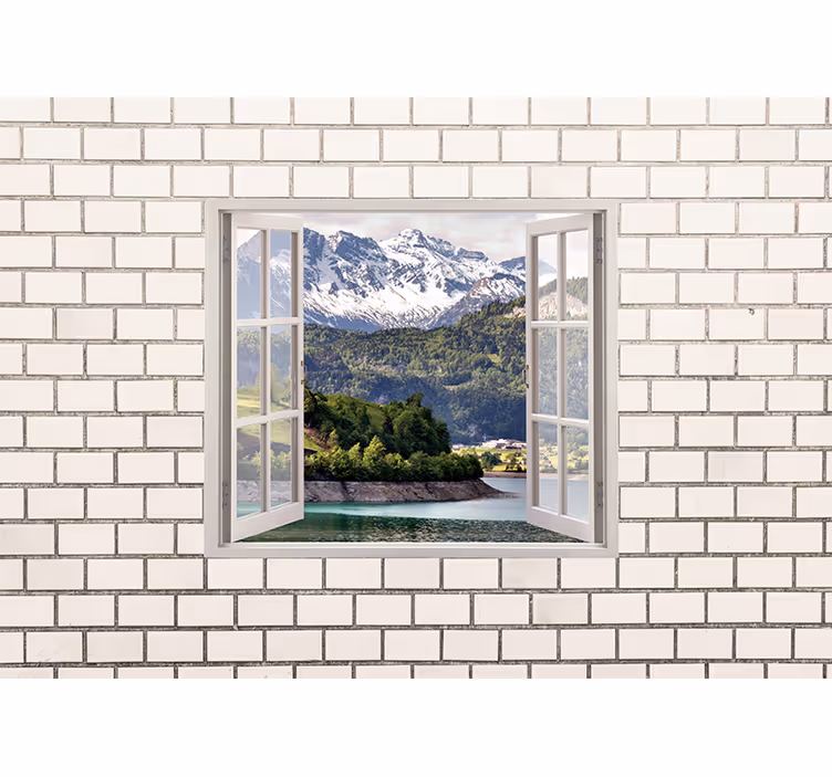 Fototapete landschaften bergblick auszeit - TenStickers