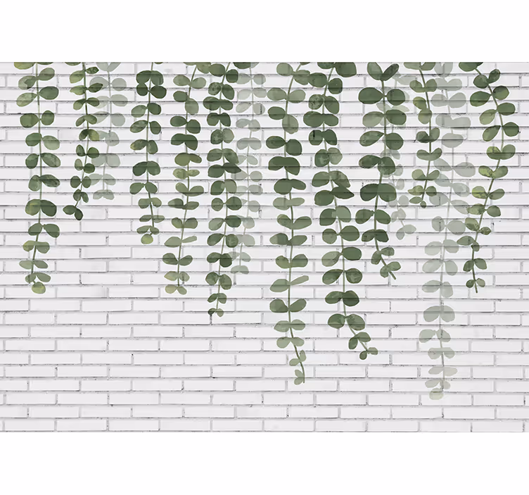 Fototapete baum mit hängendem grün - TenStickers