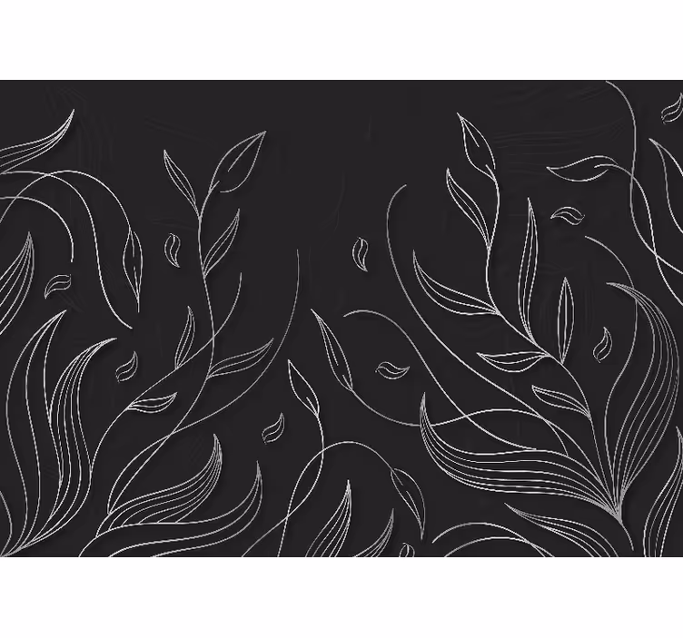 Fototapete natur mit eleganten blattmustern - TenStickers