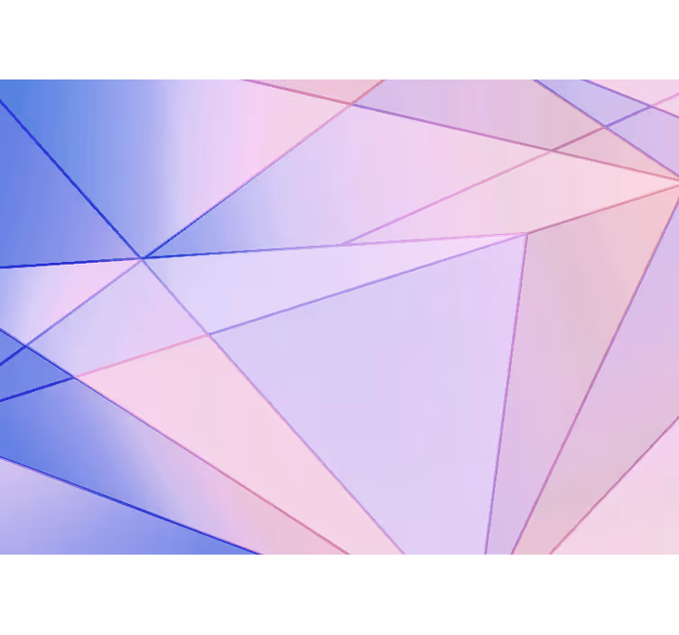 Fototapete abstrakt geometrisches farbenspiel - TenStickers