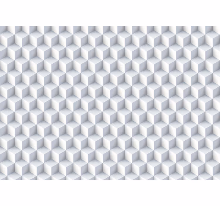 3d tapete mit würfelmuster design - TenStickers