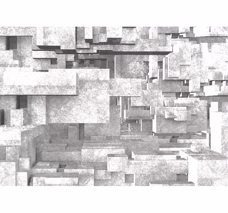 Fototapete abstrakt geometrische struktur schichten - TenStickers