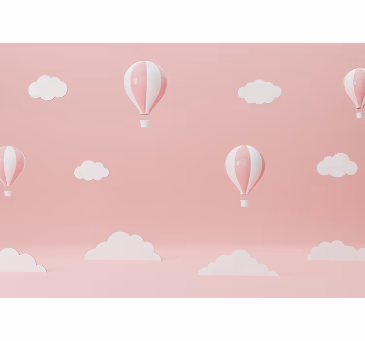 Fototapete liebe bunte himmelballons - TenStickers