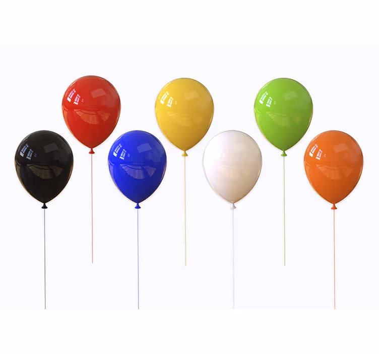 Fototapete textur buntes ballonarrangement - TenStickers