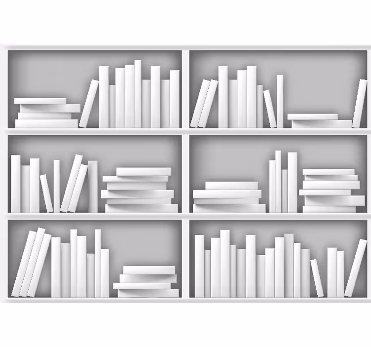 Fototapete textur minimalistische bücherregale - TenStickers