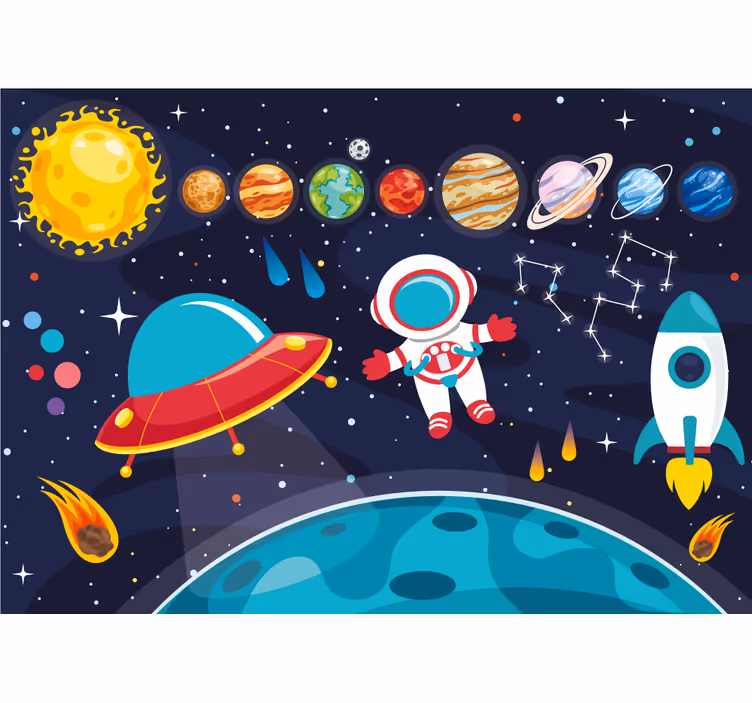 Fototapete fantasie kosmische entdeckungsreise - TenStickers