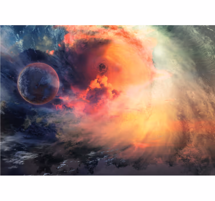 Fototapete weltraum kosmische wirbelnebel - TenStickers