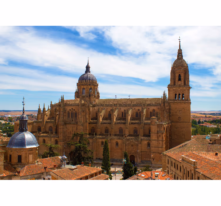 Fototapete madrid blick auf die historische kathedrale - TenStickers