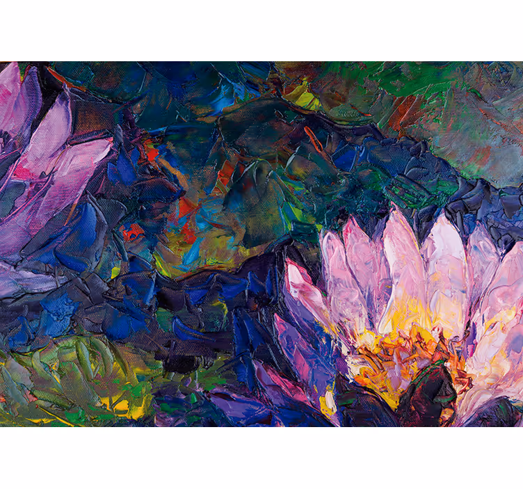 Fototapete blumen lotusblüte abstrakt - TenStickers