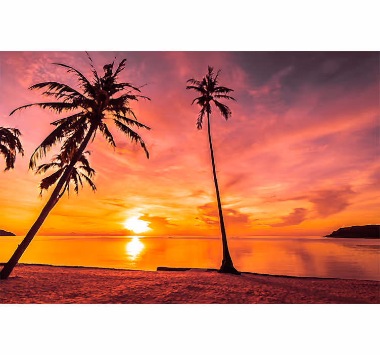 Fototapete natur tropischer sonnenuntergang - TenStickers