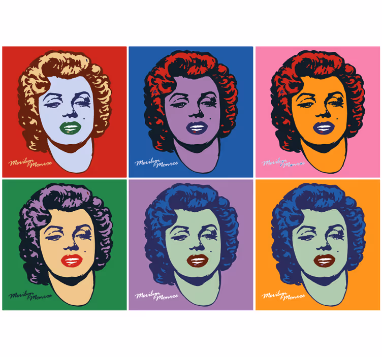 Fototapete kunst pop art porträts - TenStickers