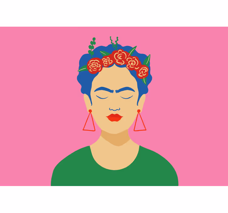 Fototapete menschen frida kahlo porträt - TenStickers
