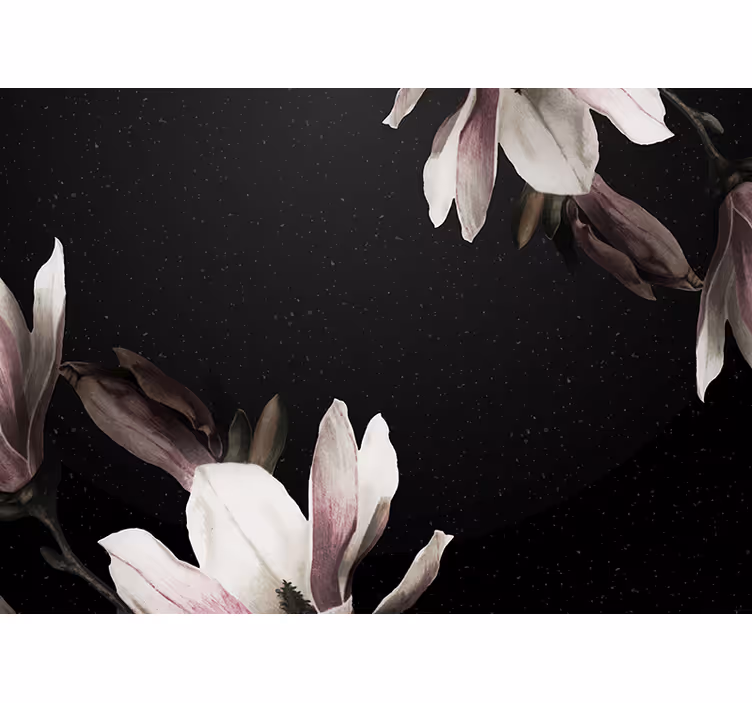 Fototapete blumen magnolienblütenmuster - TenStickers