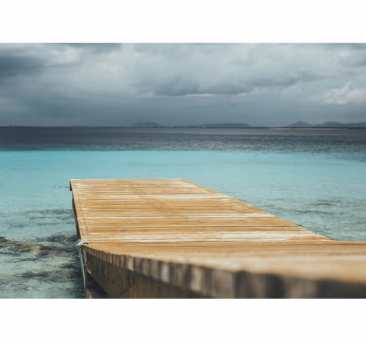 Fototapete natur ruhiger hafen am meer - TenStickers