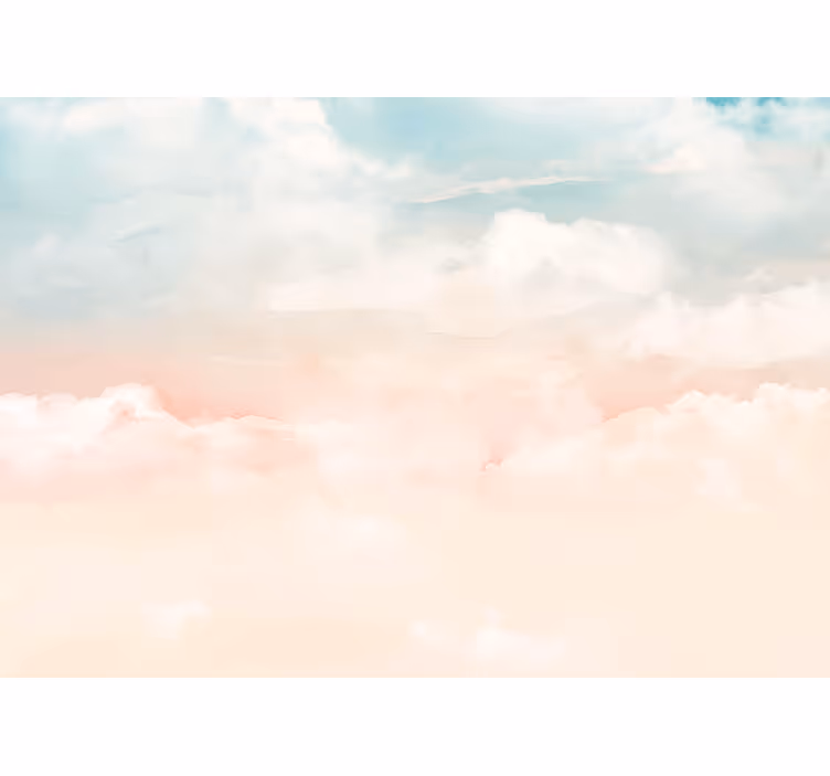 Fototapete himmel sanfte wolkenlandschaft - TenStickers