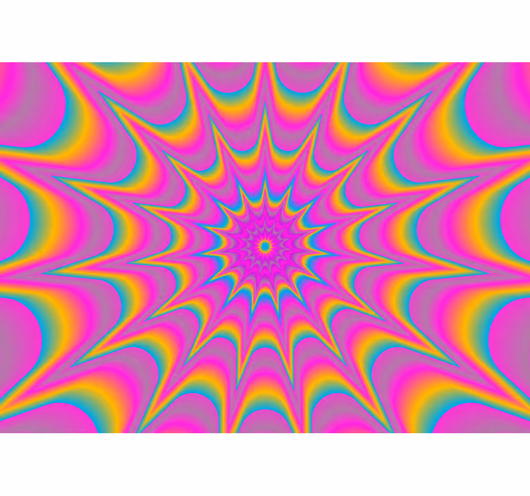 Fototapete abstrakt hypnotisches strahlungsmuster - TenStickers